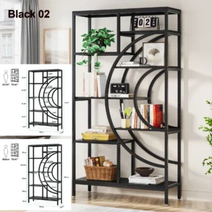 Bookshelves Display Shelf Storage Organizer