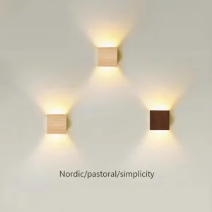Nordic Woodencolor Wall Light