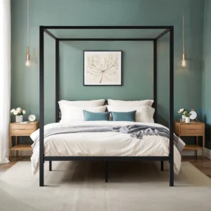 HOOMIC Canopy Bed Frame,